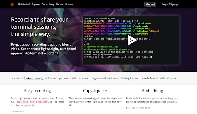 asciinema